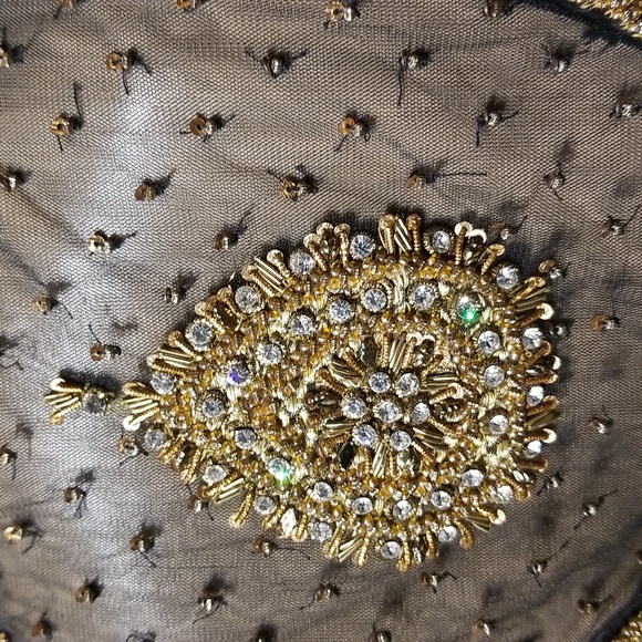 Ethnic Indian Ladies Embroidered /Beaded Formalwear Dress / Sz S-M / Bla… - Picture 4 of 17